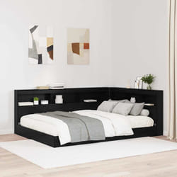 vidaXL Testata contenitore Rovere nero 135 cm Legno multistrato