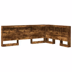 vidaXL Testata contenitore Rovere fumo 135 cm Legno multistrato - Vista aggiuntiva 2