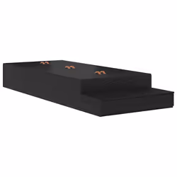vidaXL Struttura letto con contenitore con cassetto Rovere nero - Vista aggiuntiva 2