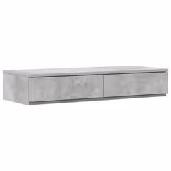 vidaXL Struttura letto con contenitore con cassetto Grigio cemento - Vista aggiuntiva 2