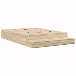 vidaXL Struttura letto con contenitore con cassetto Rovere Sonoma - Vista aggiuntiva 2