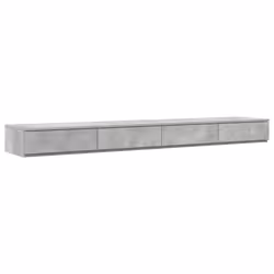 vidaXL Struttura letto con contenitore con cassetto Grigio cemento - Vista aggiuntiva 2
