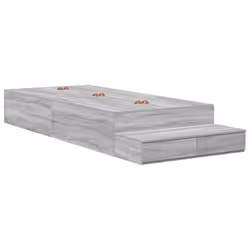 vidaXL Struttura letto con contenitore con cassetto Grigio sonoma - Vista aggiuntiva 2
