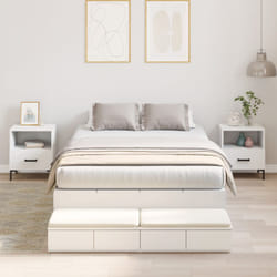 Struttura Letto Contenitore Bianco 120x190 cm Vidaxl