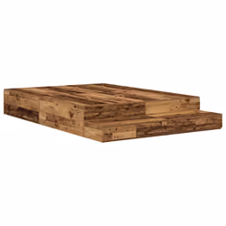 vidaXL Struttura letto con contenitore con cassetto Legno vecchio - Vista aggiuntiva 2