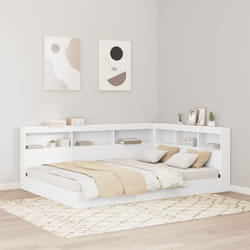 Vidaxl - Letto con libreria Bianco 160x200 cm Legno ingegnerizzato