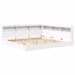 vidaXL Letto Libreria Bianco 180 x 200 cm Legno multistrato - Vista aggiuntiva 2