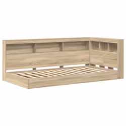 vidaXL Letto Libreria Rovere Sonoma 75 x 190 cm Legno multistrato - Vista aggiuntiva 2
