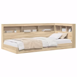 vidaXL Letto Libreria Rovere Sonoma 75 x 190 cm Legno multistrato - Vista aggiuntiva 3