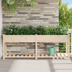 Vidaxl - Fioriera da Giardino con Mensola 203x53x76 cm Legno Massello di Abete
