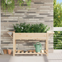 Vidaxl - Vasca da giardino con ripiani 155x59x76 cm in legno massello di abete