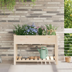 Vidaxl - Fioriera da Giardino con Griglie 115x59x76 cm in Legno Massello di Abete