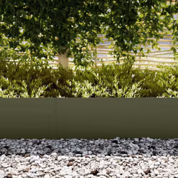 vidaXL Bordure per prato 30 pcs Oliver verde 100 x 0.5 x 30 cm Acciaio - Vista aggiuntiva 3