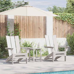 vidaXL Mobili da lounge da giardino 2 pcs Bianco 74.5 x 80.5 x 90cm