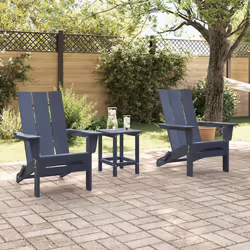 vidaXL Mobili da lounge da giardino 2 pcs Navy 74.5 x 80.5 x 90cm - Vista aggiuntiva 3