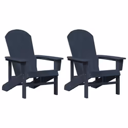 vidaXL Mobili da lounge da giardino 2 pcs Navy 74 x 82 x 90cm - Vista aggiuntiva 2