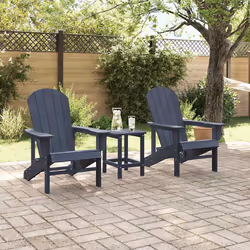 vidaXL Mobili da lounge da giardino 2 pcs Navy 74 x 82 x 90cm - Vista aggiuntiva 3