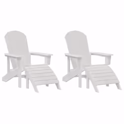 vidaXL Mobili da lounge da giardino 2 pcs Bianco 74 x 82 x 90cm - Vista aggiuntiva 2