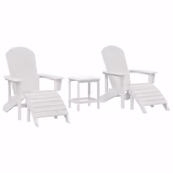 vidaXL Mobili da lounge da giardino 3 pcs Bianco 38 x 38 x 46cm - Vista aggiuntiva 3