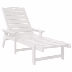 vidaXL Mobili da lounge da giardino 2 pcs Bianco 53 x 195.5 x 30cm - Vista aggiuntiva 2