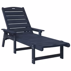 vidaXL Mobili da lounge da giardino 2 pcs Navy 53 x 195.5 x 30cm - Vista aggiuntiva 2