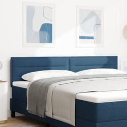 Testiera Design Linee Blu 180 cm Tessuto Vidaxl