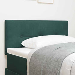 vidaXL Testiera Montaggio a parete Verde scuro 80 cm Velluto