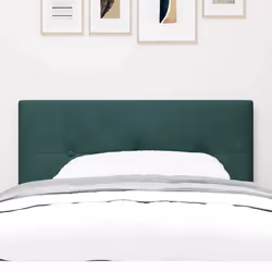 vidaXL Testiera Montaggio a parete Verde scuro 80 cm Velluto - Vista aggiuntiva 3