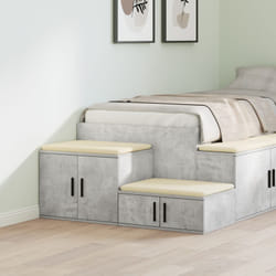 Vidaxl - Armadio di Stoccaggio Grigio Cemento 127x41x40 cm Legno Ingegnerizzato