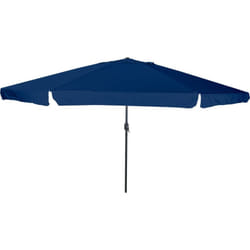 Ombrellone da giardino ø395x245 cm Blu Azzurro Vidaxl