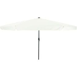 Parasol da Giardino con Luci led ø395x245 cm Bianco Sabbia Vidaxl