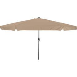 Parasol da giardino con luci led ø395x245 cm Tortora Vidaxl