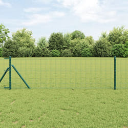 vidaXL Recinzione Euro Verde 0,4x10 m Acciaio