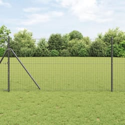 vidaXL Recinzione Euro Grigia 1.4x10 m Acciaio