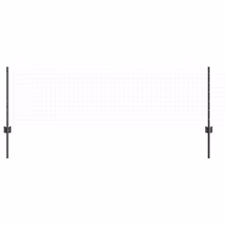vidaXL Pali per Recinzione 22 pcs Grigio 100 cm Acciaio - Vista aggiuntiva 3