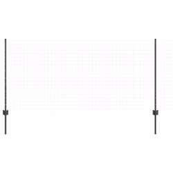 vidaXL Pali per Recinzione 88 pcs Grigio 140 cm Acciaio - Vista aggiuntiva 3