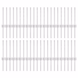 vidaXL Pali per Recinzione 44 pcs Argento 80 cm Acciaio - Vista aggiuntiva 2