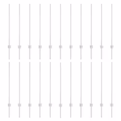 vidaXL Pali per Recinzione 44 pcs Argento 140 cm Acciaio - Vista aggiuntiva 2