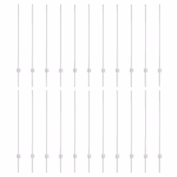 vidaXL Pali per Recinzione 44 pcs Argento 160 cm Acciaio - Vista aggiuntiva 2
