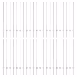 vidaXL Pali per Recinzione 88 pcs Argento 160 cm Acciaio - Vista aggiuntiva 2