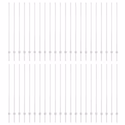 vidaXL Pali per Recinzione 88 pcs Argento 200 cm Acciaio - Vista aggiuntiva 2