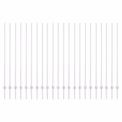 vidaXL Pali per Recinzione 44 pcs Argento 200 cm Acciaio - Vista aggiuntiva 2