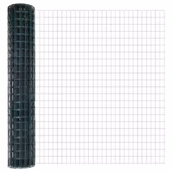 vidaXL Recinzione con pali. Verde 1.6 x 10 m Acciaio - Vista aggiuntiva 2