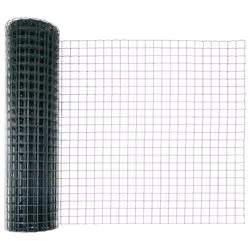 vidaXL Recinzione con pali. Verde 1 x 10 m Acciaio - Vista aggiuntiva 2