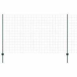 vidaXL Recinzione con pali. Verde 1.4 x 10 m Acciaio - Vista aggiuntiva 2