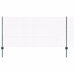vidaXL Recinzione con pali. Verde 1 x 25 m Acciaio - Vista aggiuntiva 2