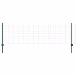 vidaXL Recinzione con pali. Verde 0.8 x 25 m Acciaio - Vista aggiuntiva 2