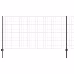 vidaXL Recinzione con pali. Grigio 1.2 x 25 m Acciaio - Vista aggiuntiva 2