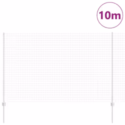 vidaXL Recinzione con pali. Argento 1.6 x 10 m Acciaio - Vista aggiuntiva 3