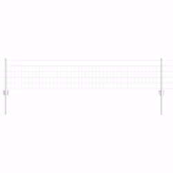 vidaXL Recinzione con pali. Argento 0.4 x 10 m Acciaio - Vista aggiuntiva 2